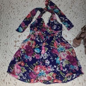 Floral Halter Dress